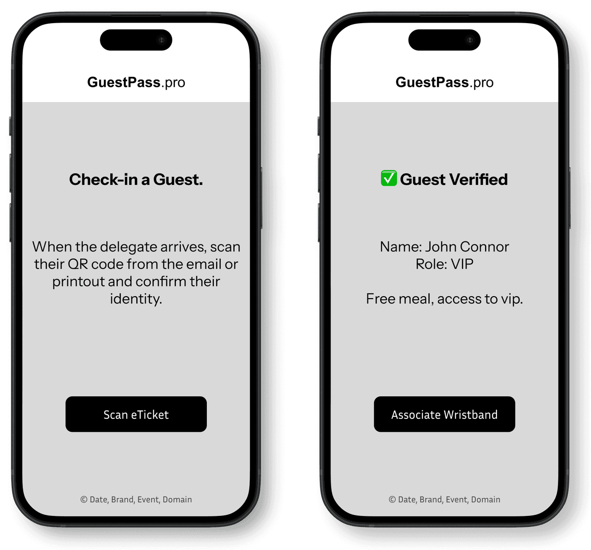 Check-in App Interface